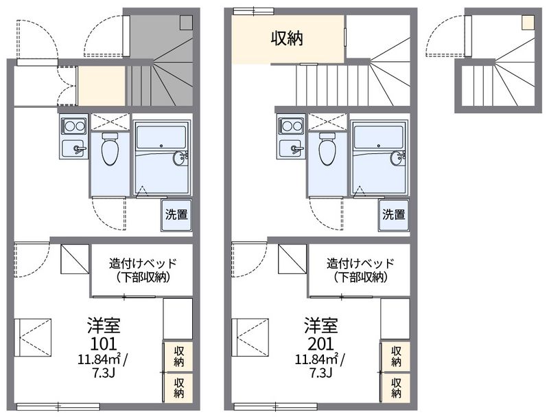 レオパレス新町 間取図