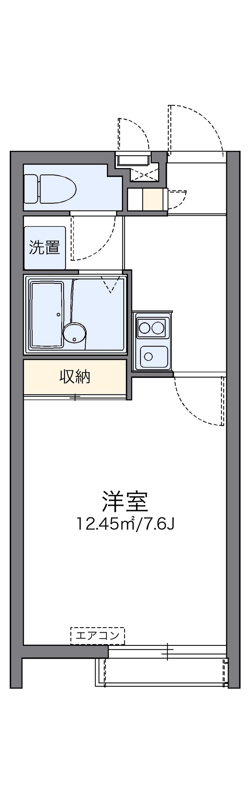 レオパレス小那覇 間取図