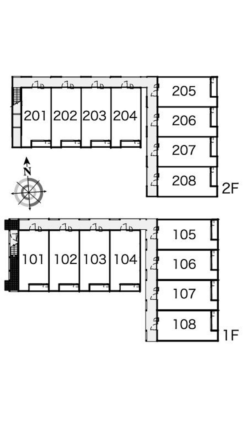 レオパレスコンディネント 間取り配置図