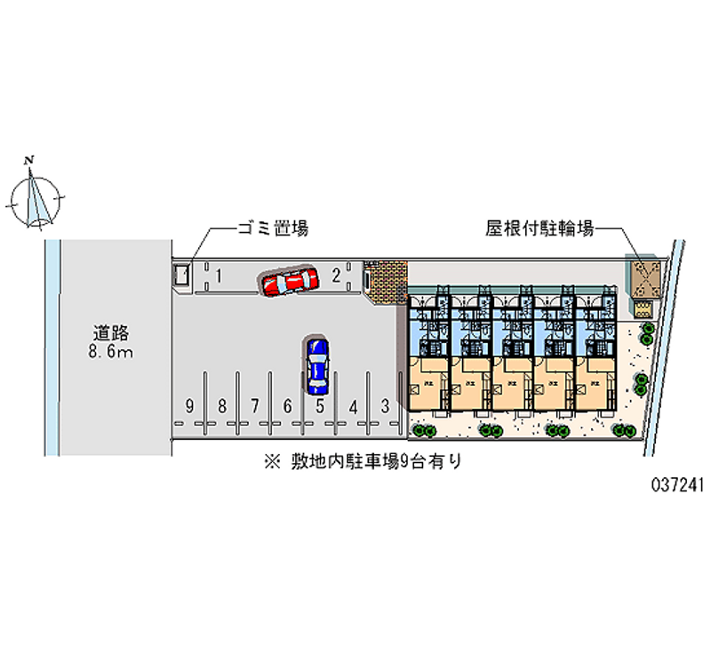 レオパレスサンセールヤエマキ 月極駐車場