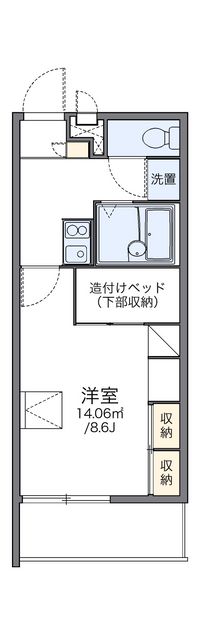 レオパレス駒場 間取図