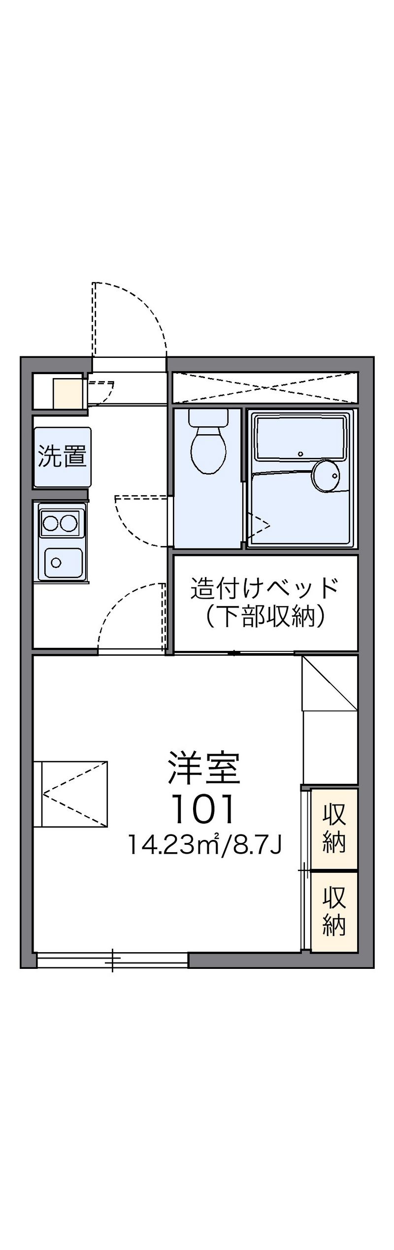 レオパレススターラポラ 間取図