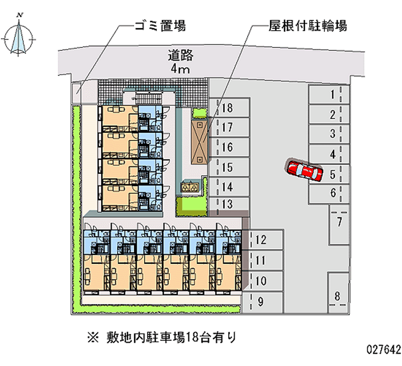 27642 Monthly parking lot