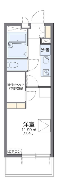 レオパレス菊井 間取り図