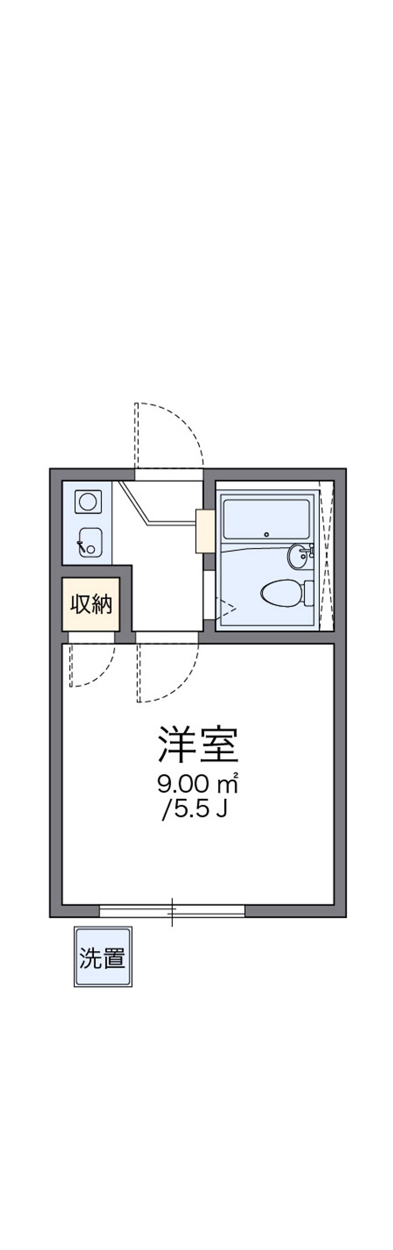 レオパレスホワイトアイランド 間取図