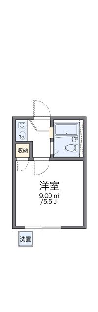 レオパレスホワイトアイランド 間取図