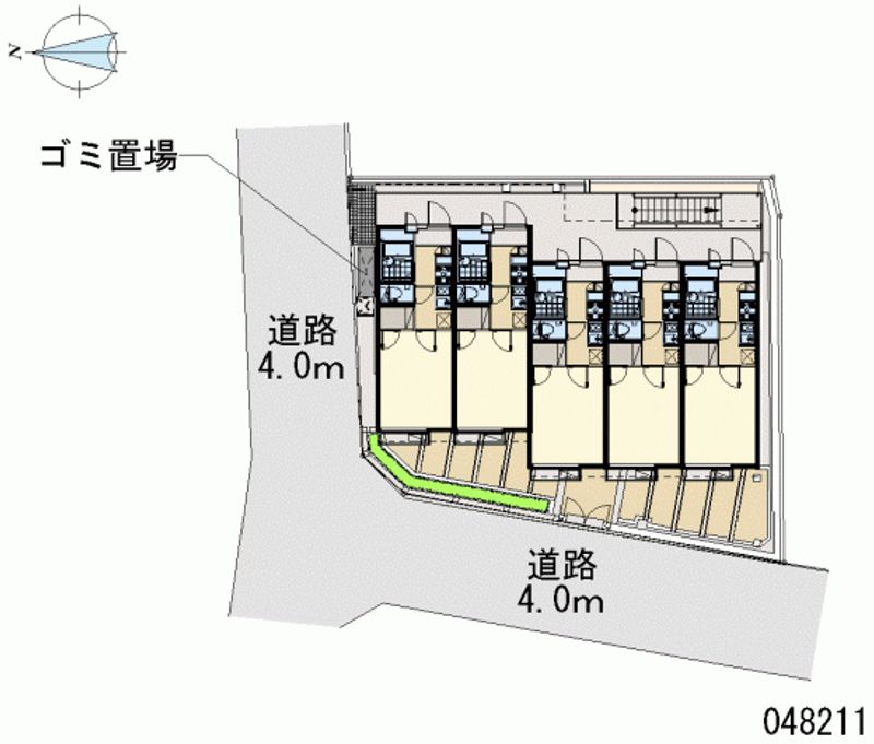レオパレスパラドール　デ　徳丸 区画図