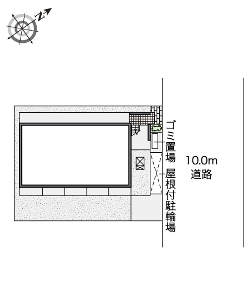 レオパレスリバーサイドにしろく 配置図