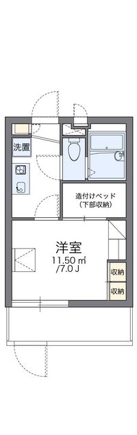 レオパレスプラスパ平田 間取り図