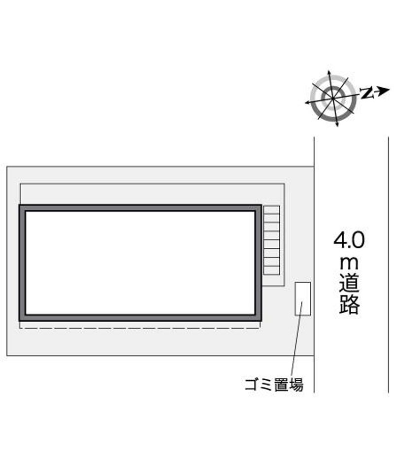 レオパレスサウス学南町 配置図