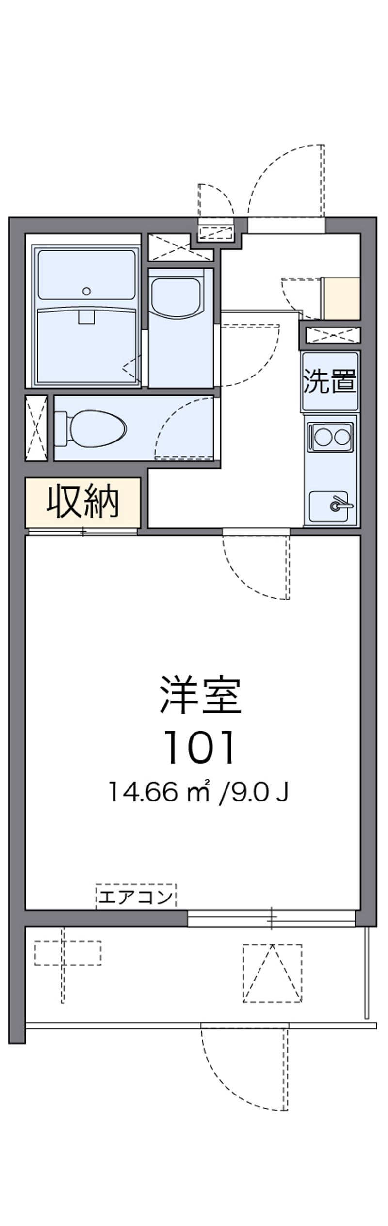 クレイノオアシスⅡ 間取図