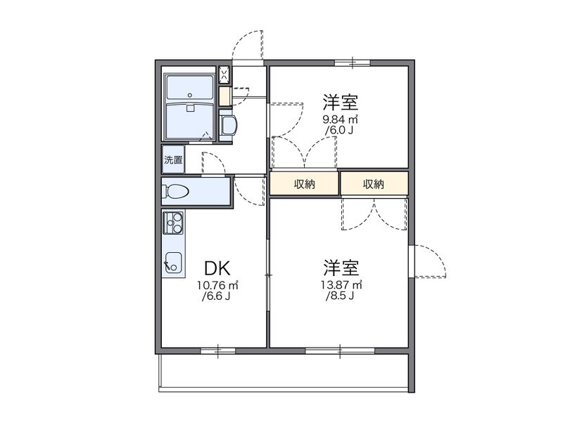 レオパレスＭ＆Ｍ 間取図