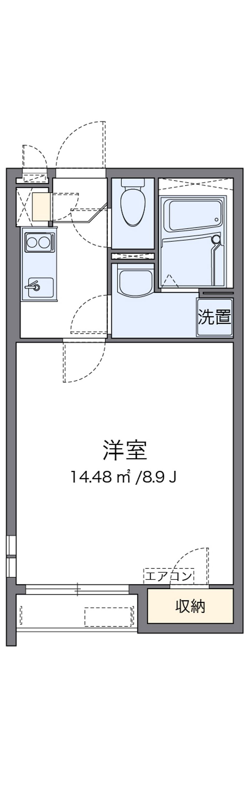 クレイノマイベイサイド８８４３ 間取り
