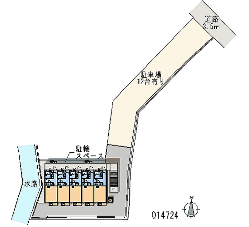 レオパレスハピネス 月極駐車場