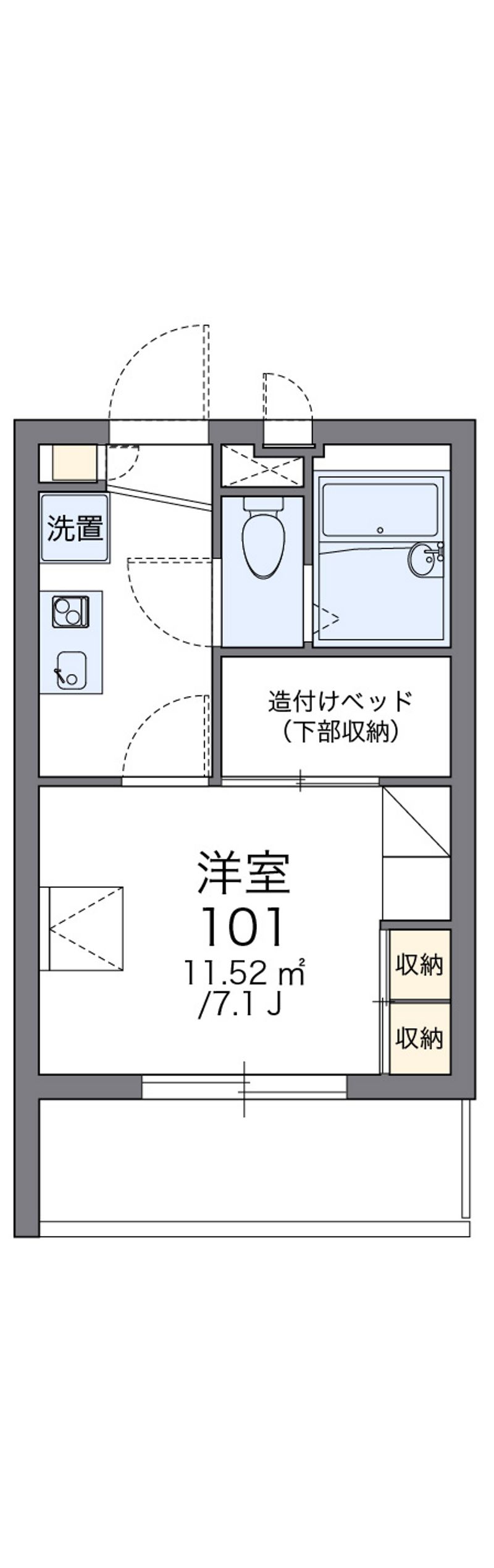 レオパレスクレメント 間取図