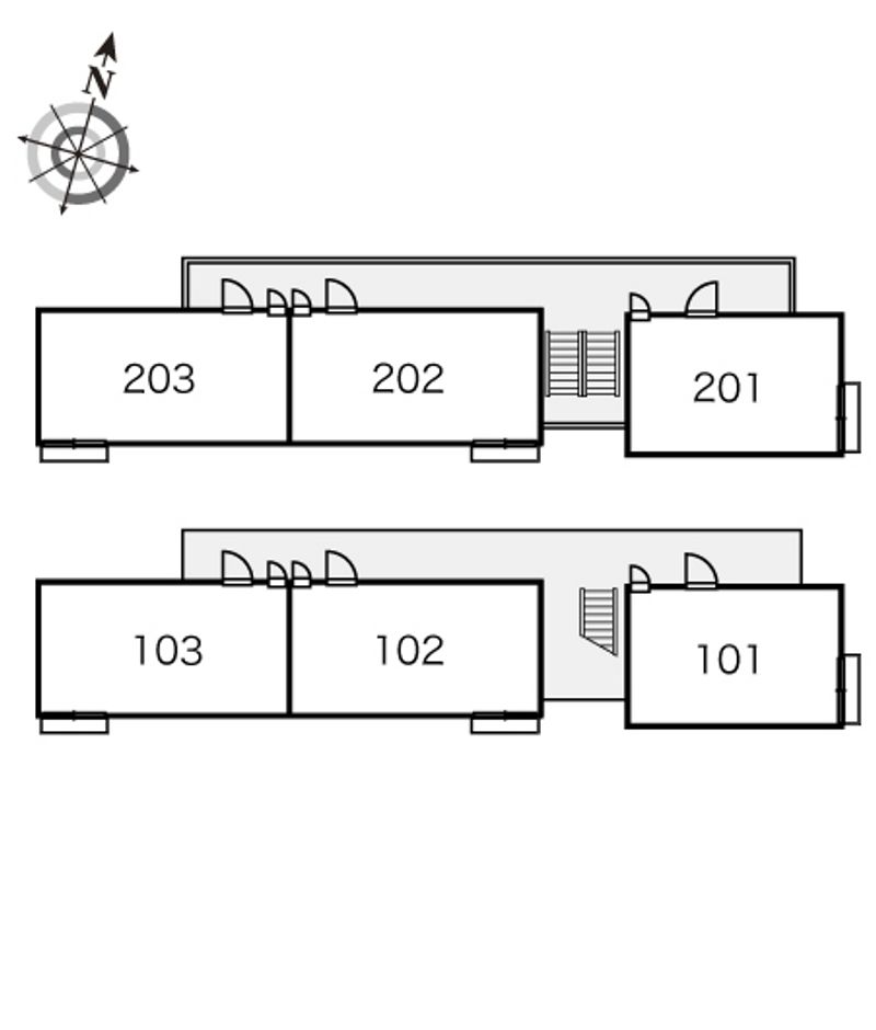 レオパレス南阿佐ヶ谷エクセル 間取り配置図
