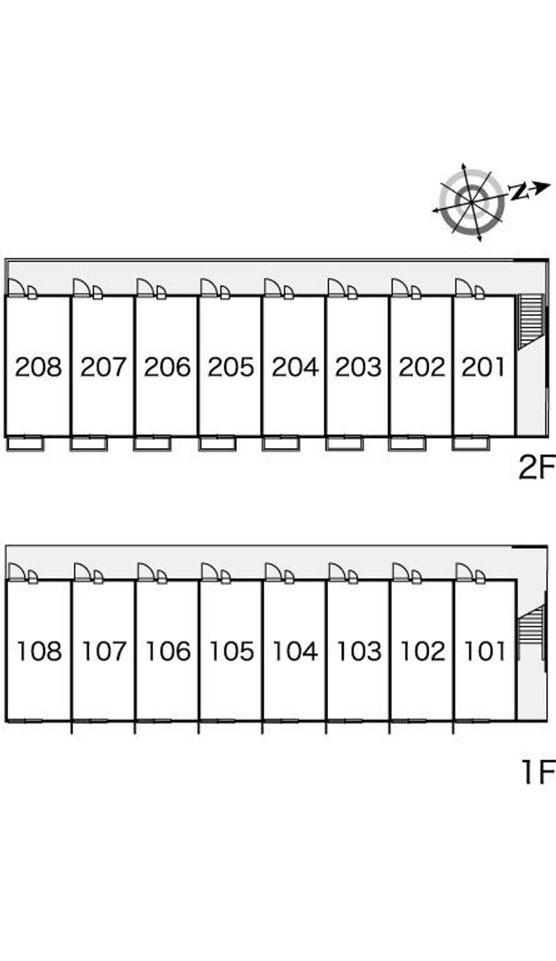 レオパレスゴスホーク 間取配置図