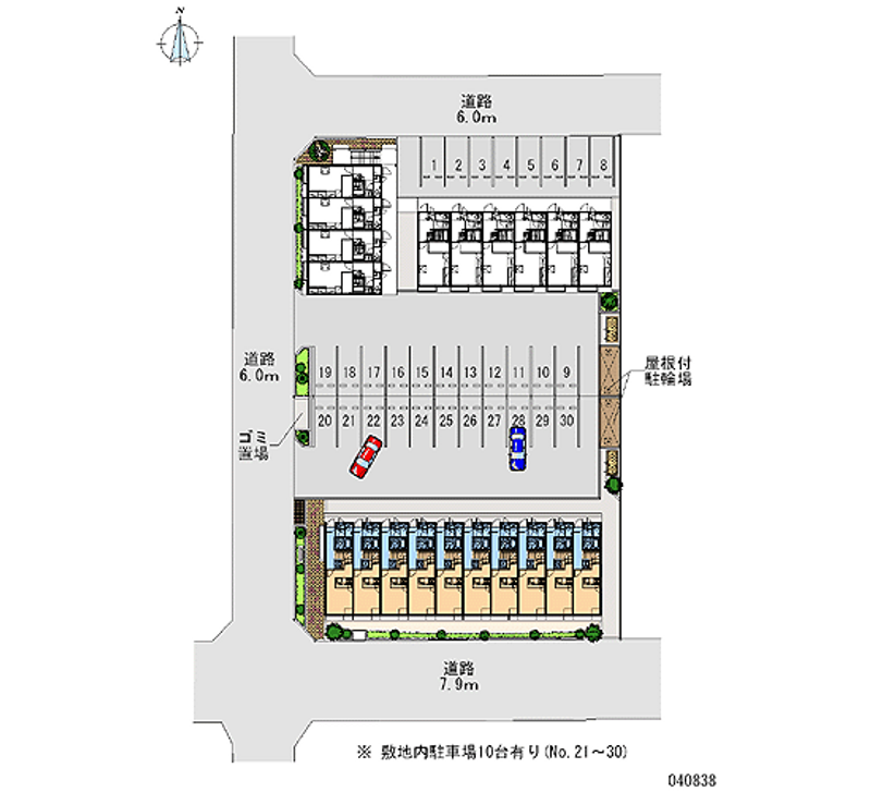 40838 Monthly parking lot