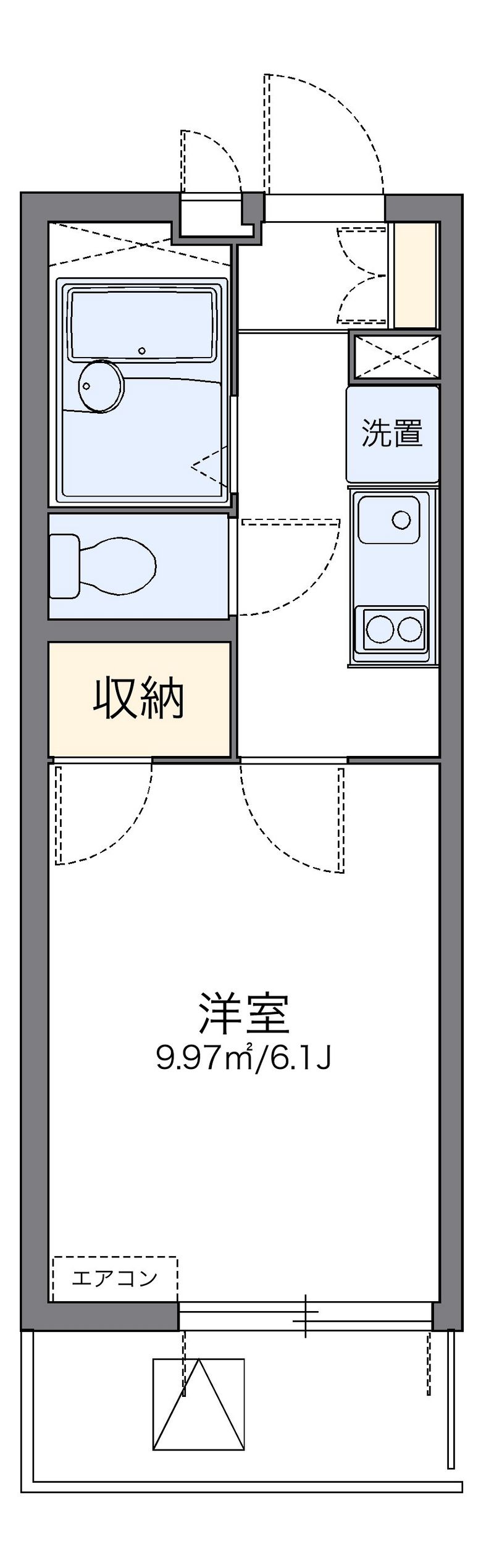 レオパレス葵 間取図