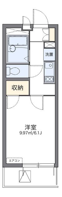 レオパレス葵 間取り図