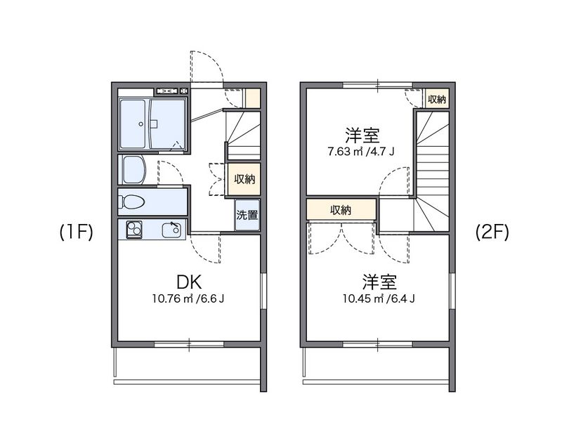 レオパレスドリーム大平台Ｂ 間取図
