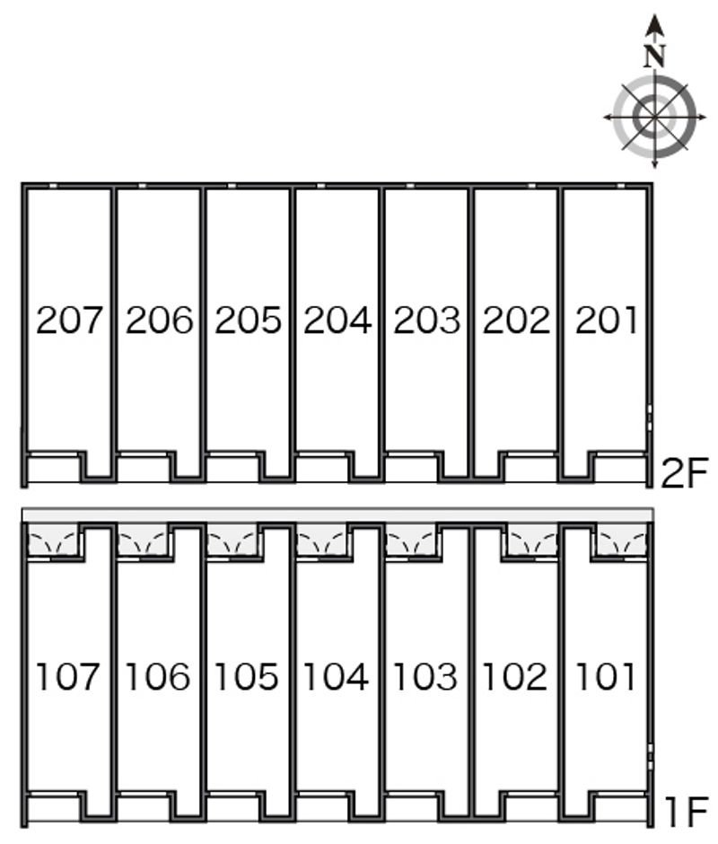 クレイノ福室南２ 間取り配置図