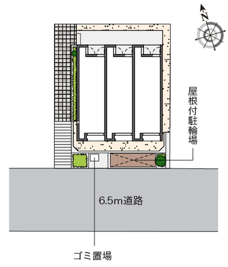 レオネクストサニーコート西寺尾 配置図