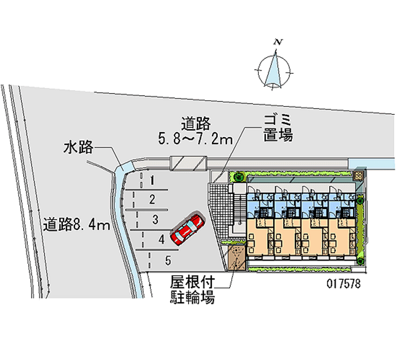 レオパレスストレリチア 月極駐車場