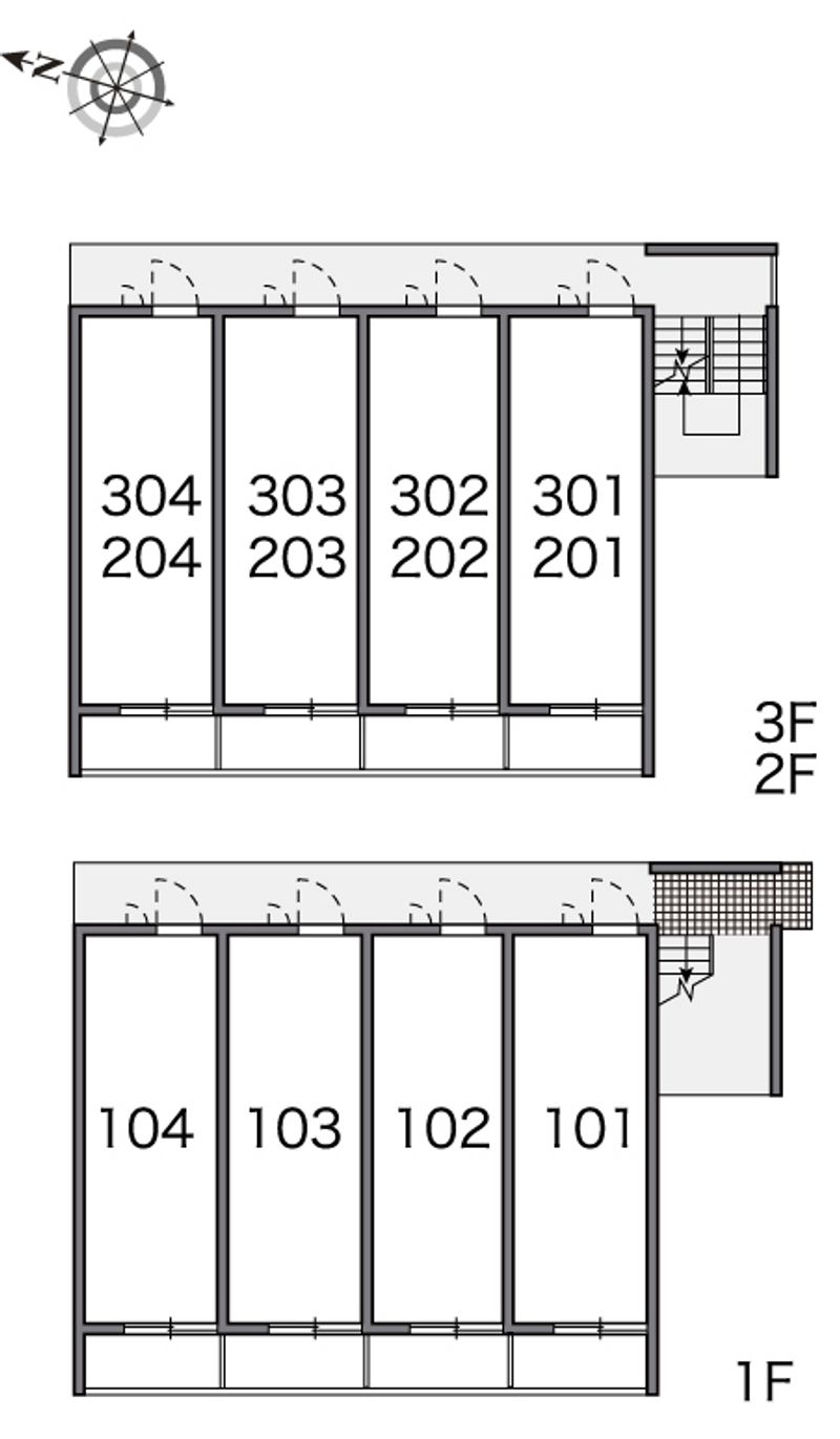レオパレスサンビオラ 間取配置図