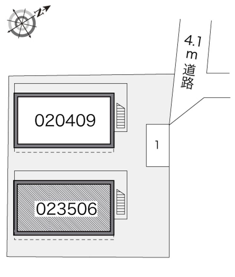 レオパレスルミエールⅡ 配置図
