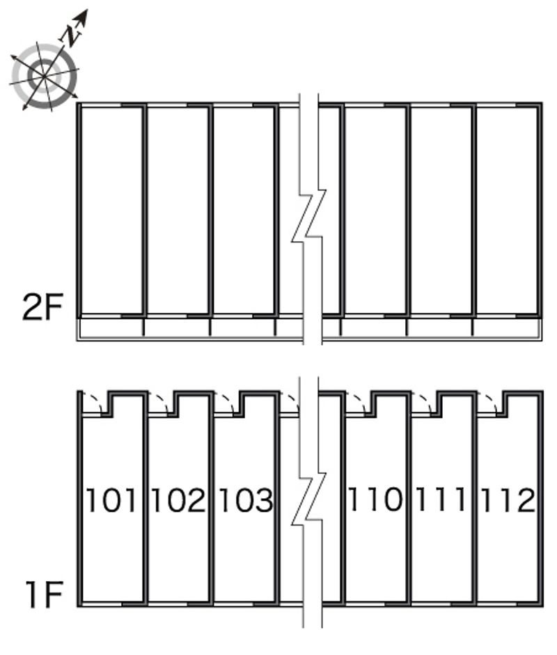 レオネクストバーン　ディーⅡ 間取り配置図