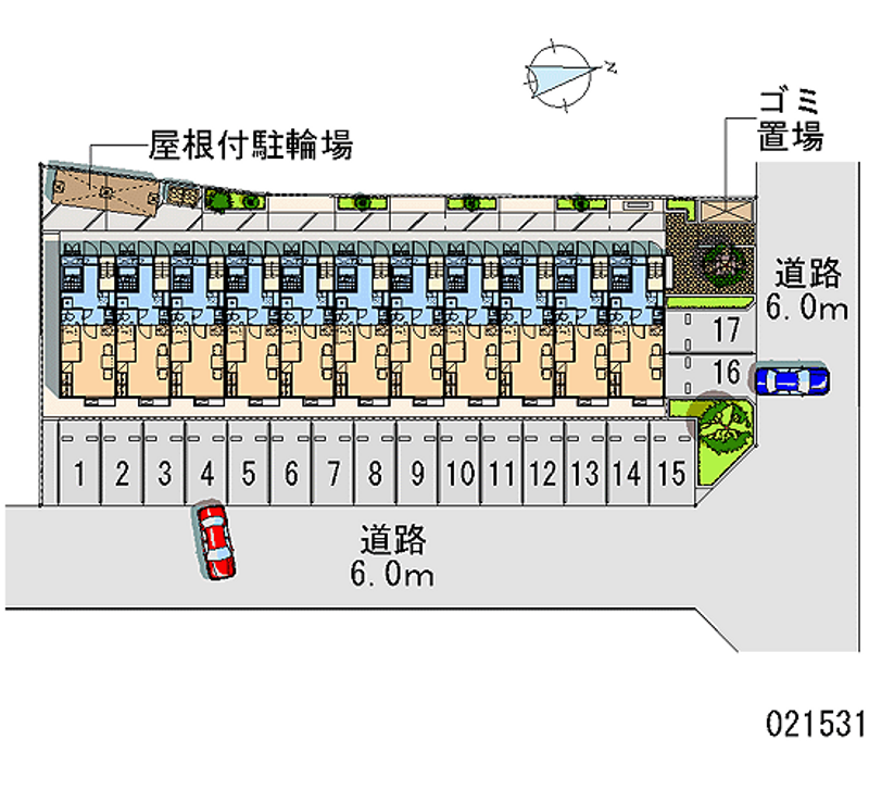 レオパレス平柳 月極駐車場