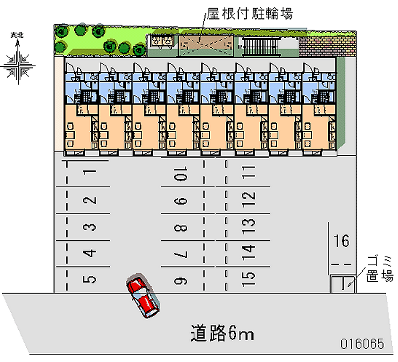 レオパレス若草 月極駐車場