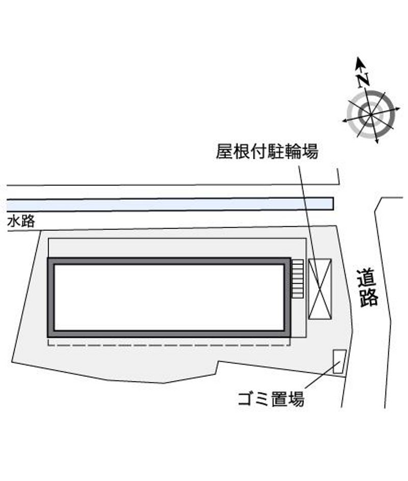 レオパレス三津田 配置図
