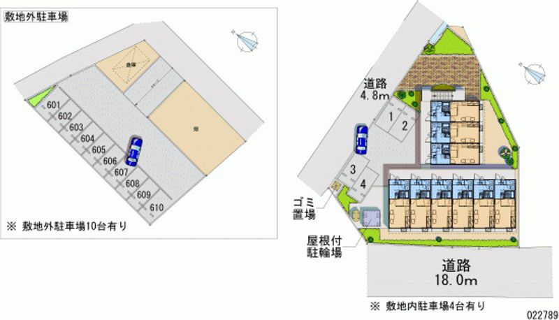 レオパレス源 月極駐車場