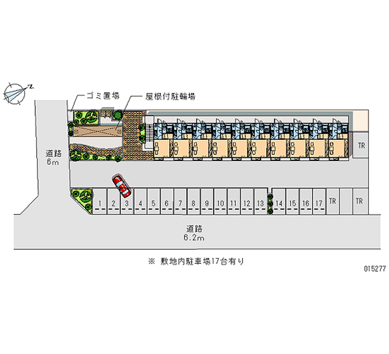 レオパレスボヌール 月極駐車場