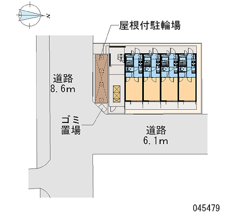 レオパレスアステック　Ⅱ 区画図
