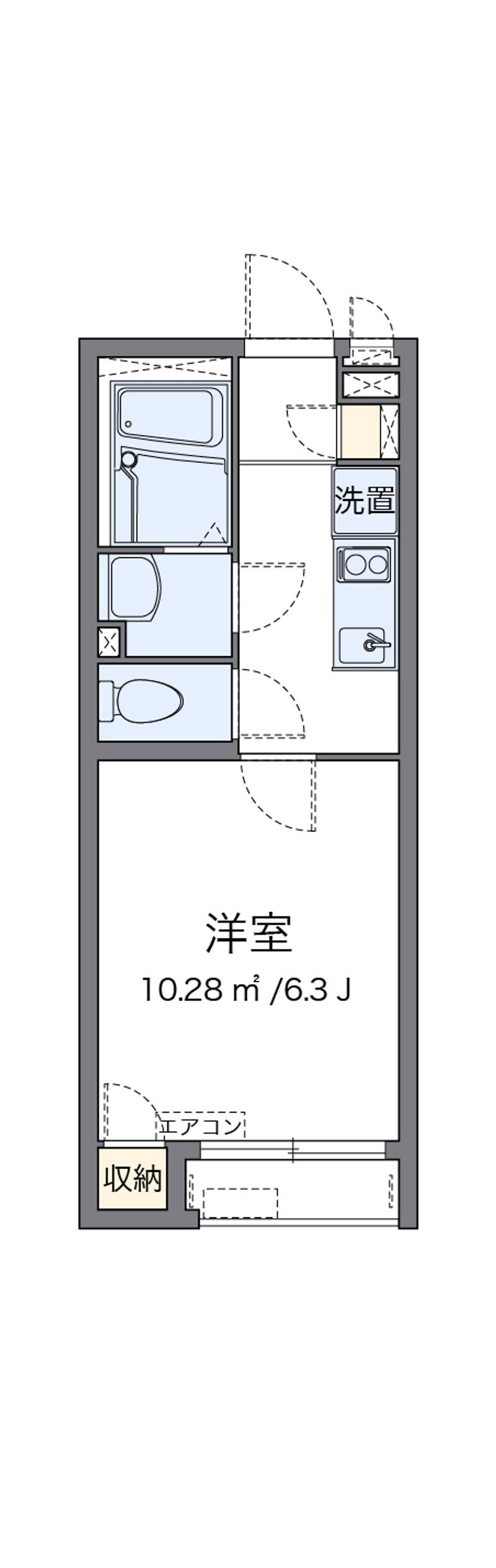 クレイノサントウソウ 間取図