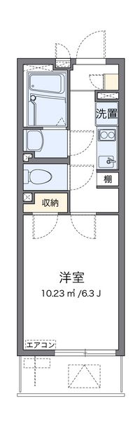 クレイノＫＩＹＯＭＩ 間取り図