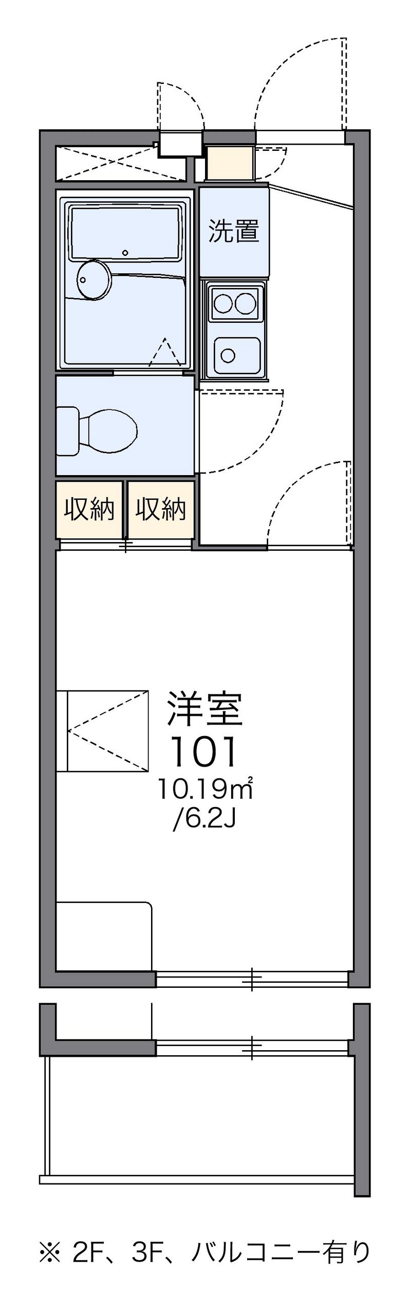 レオパレス康徳Ａ 間取図