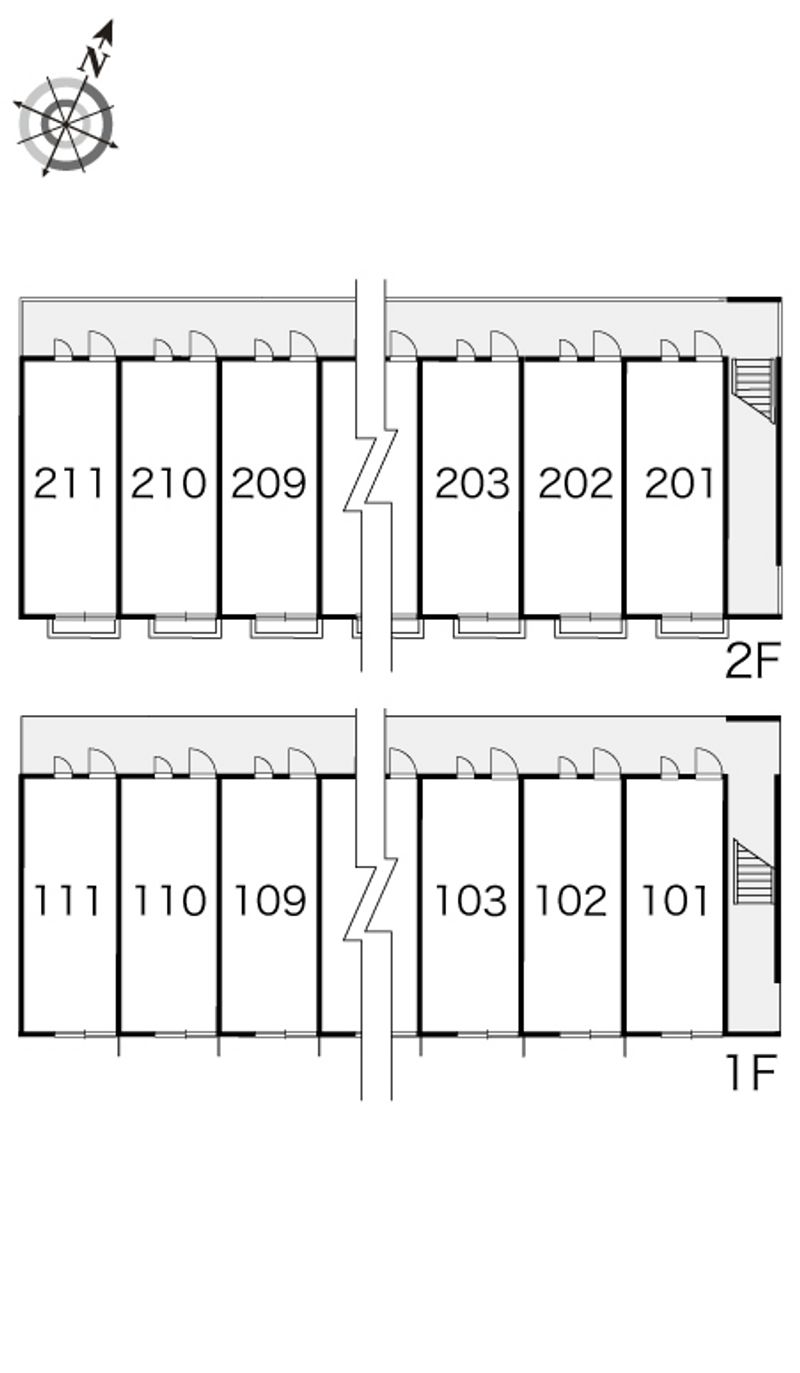 レオパレスエスペーロⅢ 間取配置図