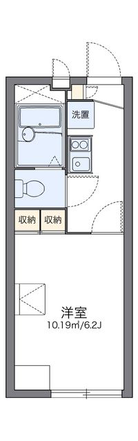 レオパレス花咲の丘Ⅰ 間取り図