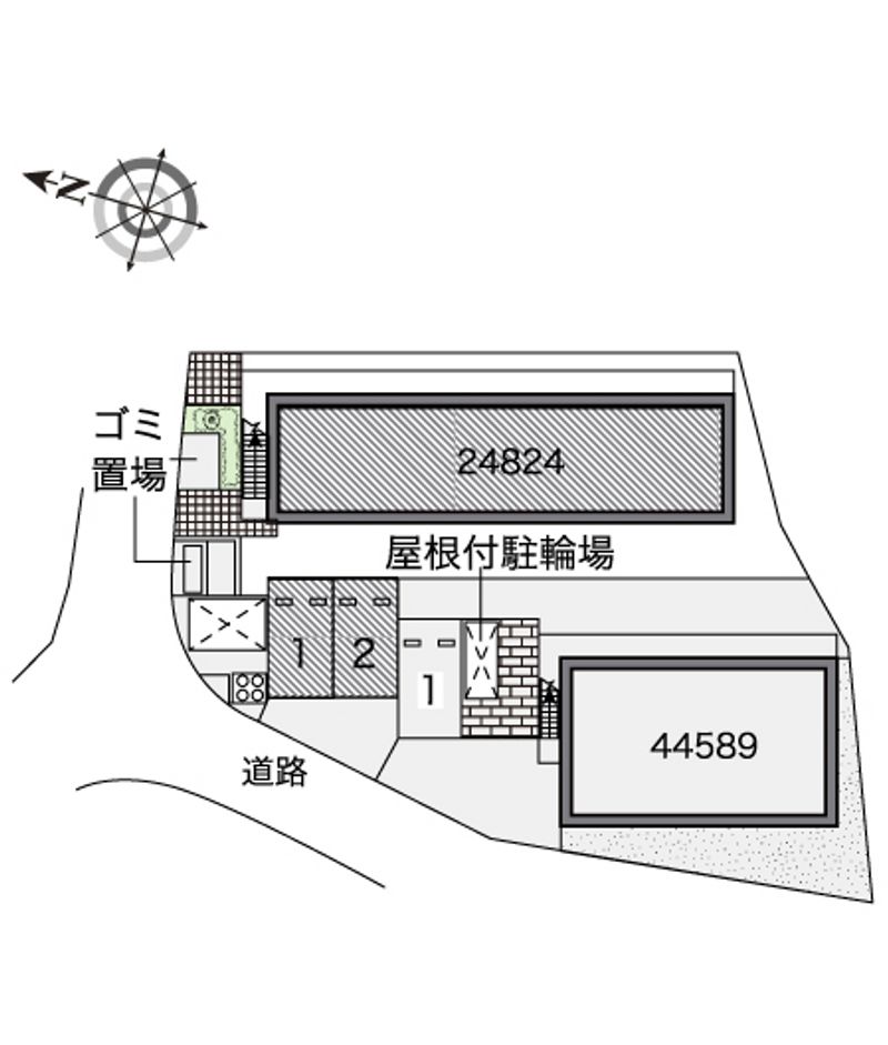 レオパレスアムール 配置図