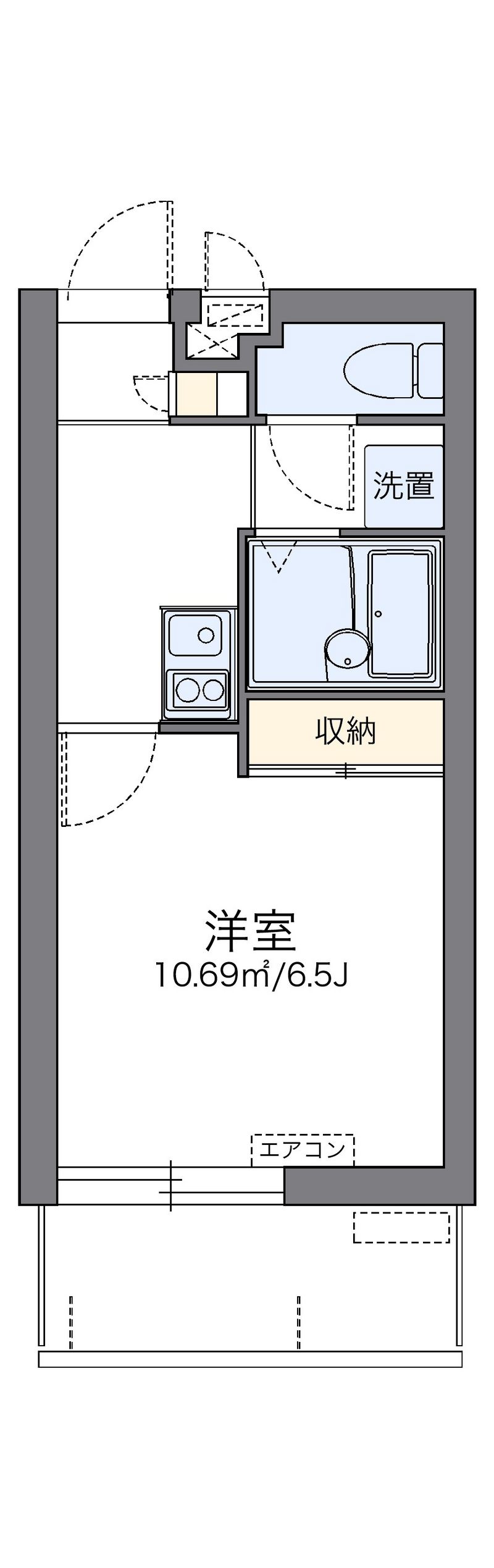 レオパレスＬＵ　ＳＨＩＮＡ 間取り