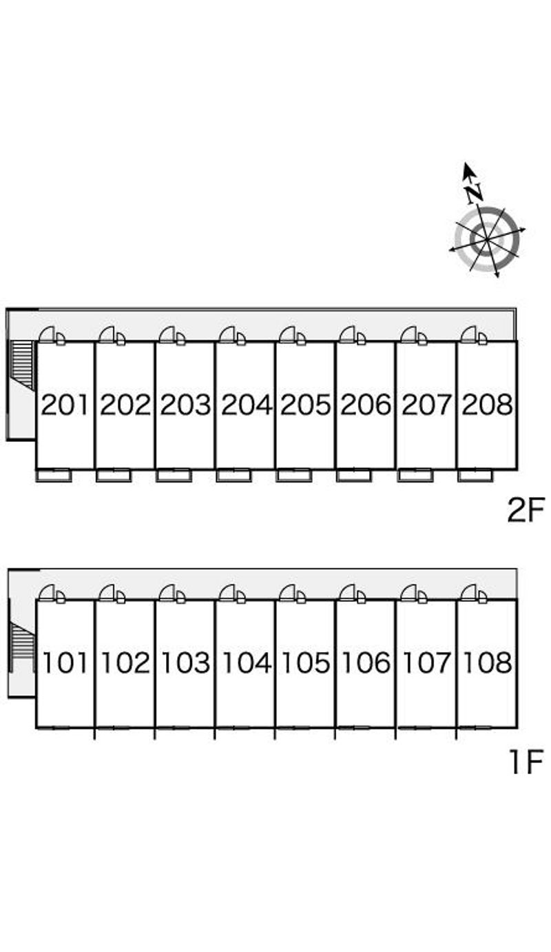 レオパレスジェニュイン 間取り配置図