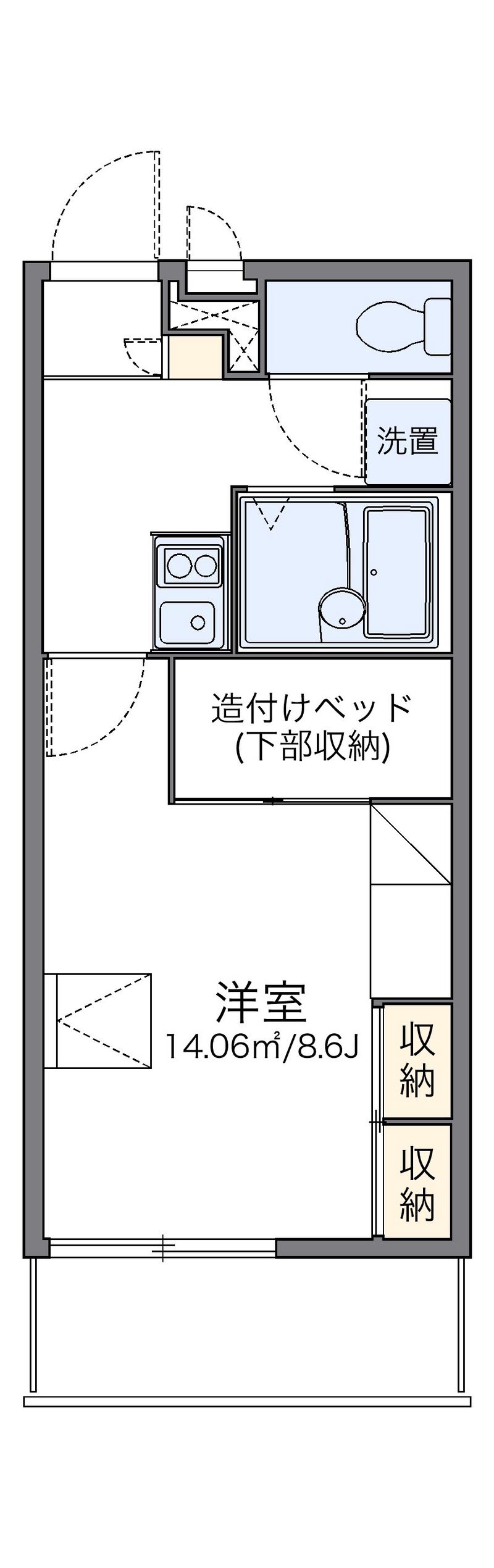 レオパレス福丸Ⅲ 間取図