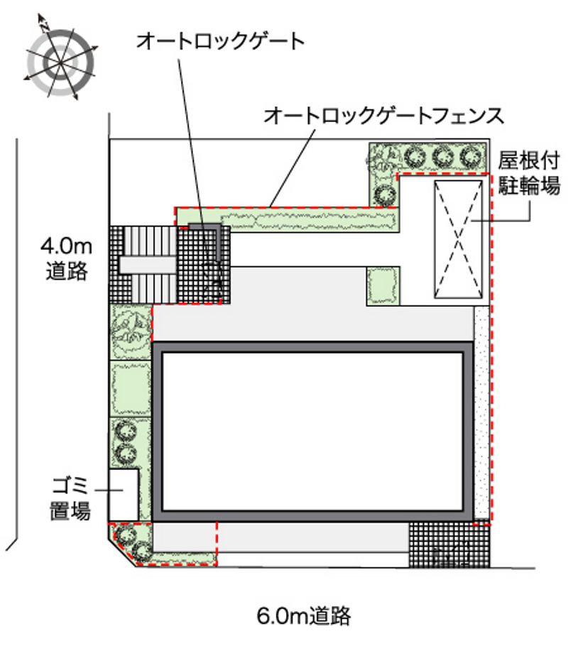 レオパレスアムール梅ヶ丘 配置図