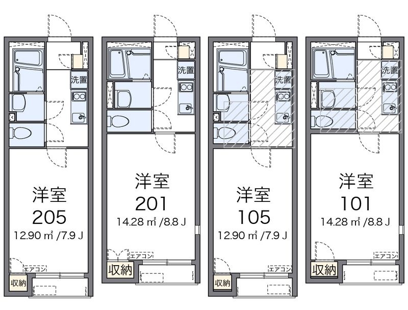 レオネクストネオエスト花園 間取図