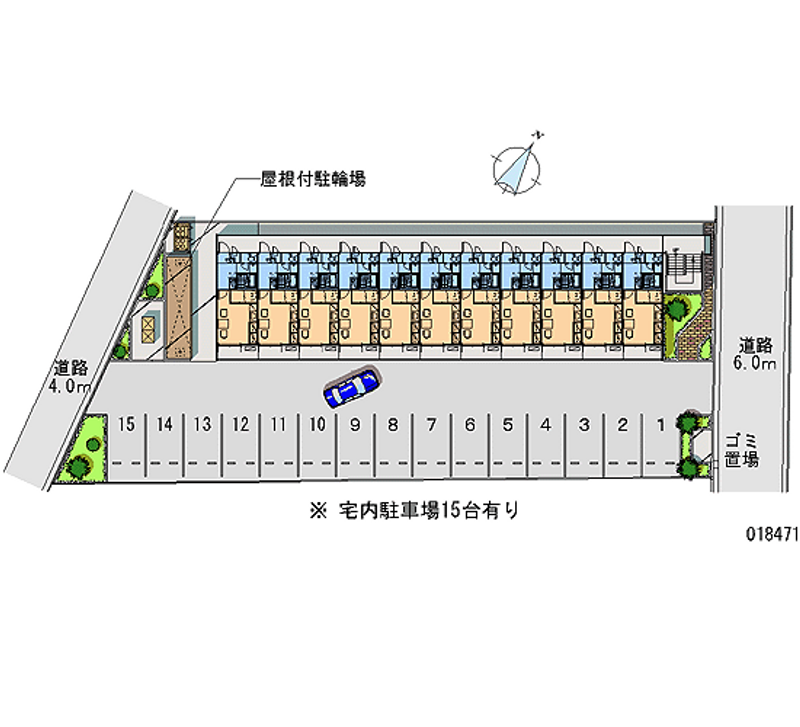 18471 Monthly parking lot