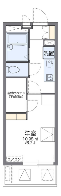 レオパレスセロームＡ 間取り図